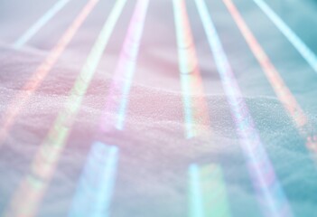 Abstract Neon Lights Reflections on Wet Surface, Modern Aesthetic, Soft Focus