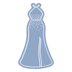 Sparkly dress cut out