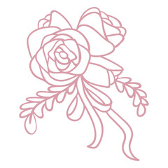 Flower bracelet prom stroke © Vexels