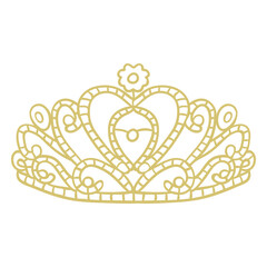 Prom crown stroke © Vexels