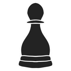 Pawn simple chess piece cut out