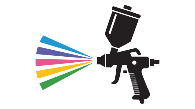 Paint sprayer multicolor stream