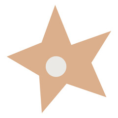 Obraz premium Cute pink star flat