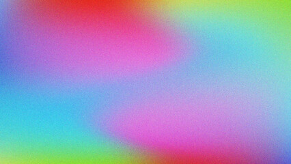 Abstract textured background with a vibrant gradient of pink blue green and red colors in a pointillist style