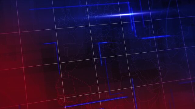 luminous technological grid interlaced with streaming digital information channels