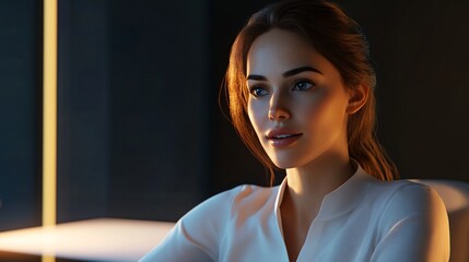 Corporate meeting via video conference call