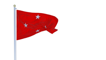 A bandeira da cidade de Londrina, Paran&aacute;, Brasil - Ilustra&ccedil;&atilde;o 3D	