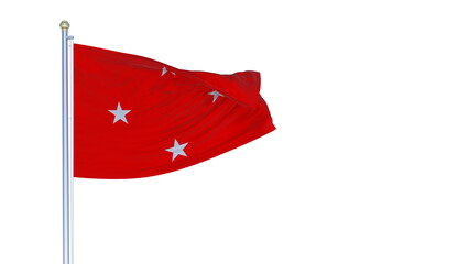 A bandeira da cidade de Londrina, Paran&aacute;, Brasil - Ilustra&ccedil;&atilde;o 3D	