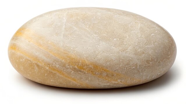 Close up of a smooth stone with natural texture