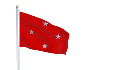 A bandeira da cidade de Londrina, Paran&aacute;, Brasil - Ilustra&ccedil;&atilde;o 3D	