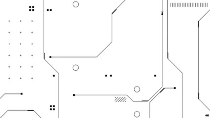 abstract, minimalist PNG background in a modern techno style. A futuristic interface with geometric and technical elements. Suitable for games, banners, web design, posters, and branding.