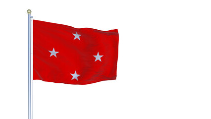 A bandeira da cidade de Londrina, Paran&aacute;, Brasil - Ilustra&ccedil;&atilde;o 3D	