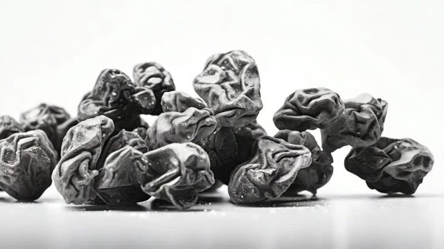 Small rocks in a tight group on a table