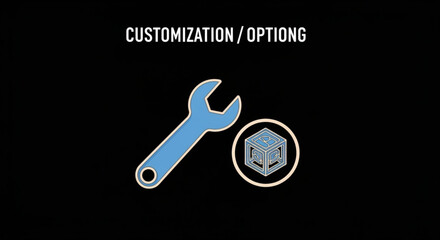 Stylized silver whisk illustration with dynamic curves, creating a sense of movement and culinary preparation