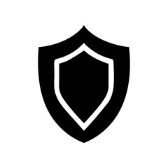 Medieval Armor Inspired Shield Icon Traditional Defense Symbol Minimal Line Art Vector illustration
