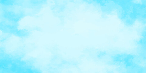 Bright blue sky with fluffy white clouds creating a peaceful cloudscape on a clear summer day