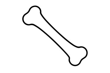 Dog Bone silhouette vector, Dog bone icon set black symbol
