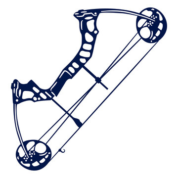 Strung Detailed Compound Bow