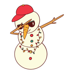 Snowman dabbing
