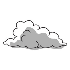 Fall nature cloud icon