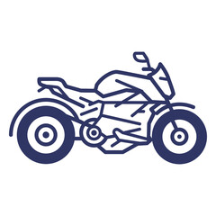 Fototapeta premium Motorbike stroke simple