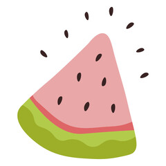 Summer watermelon icon