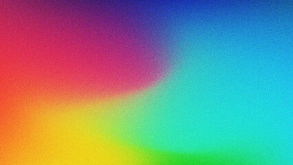 Vibrant rainbow gradient background with subtle textured overlay and soft blending of colors