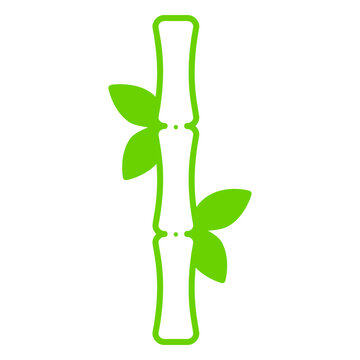 Botanic nature bambu icon