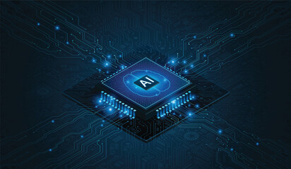 AI Processor: Digital Brain Core and High-Speed Data Network