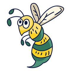 Nature bee animal illustration