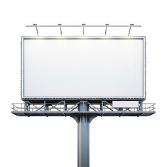 Obraz premium Blank billboard structure isolated on transparent background