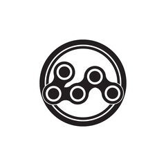 Vintage and modern bicycle shop logo badges and labels. Isolated vector bicycle wheels. Bicycle shop and repair logos.