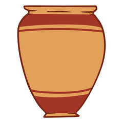 Clay vase pottery icons