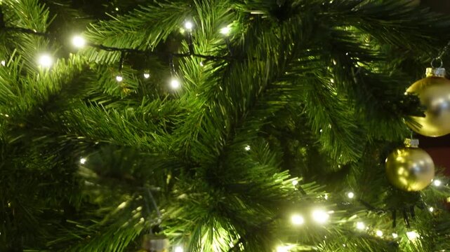 Christmas Xmas Tree Decoration and X mas tree Festive Mood close up