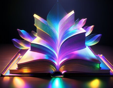 opalescent book renderings a digital exploration of literary form and light