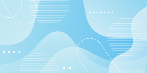 Abstract liquid wave background with blue and white gradient color background. Fluid wavy shapes design