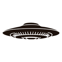 UFO space transport silhouette
