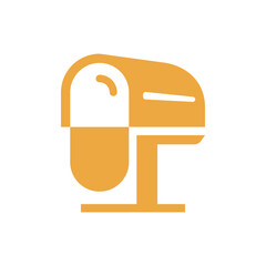 abstract mailbox icon logo template