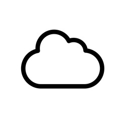 クラウドのアイコン　マーク　ピクト