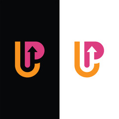 Arrow Up logo design template