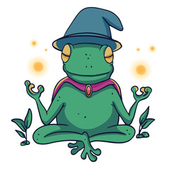 Fototapeta premium Mystic frog magic character