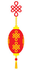 Chinese New Year lantern decoration vector