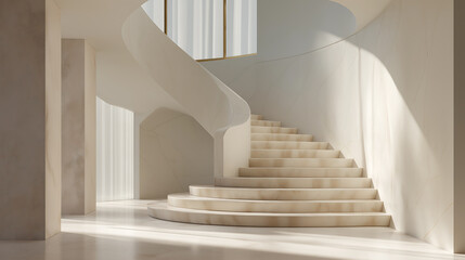 Cloud dancer modern architecture spiral staircase design interior luxury home decor ideas colour of the year 2026