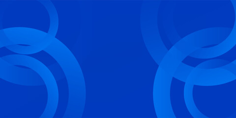 Blue gradient abstract circle shape background vector design