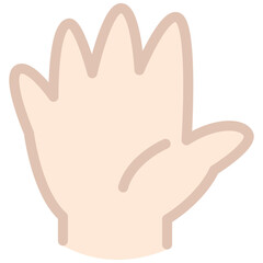 Cute Baby Hand Illustration