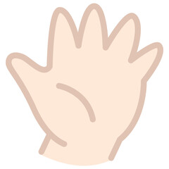 Cute Baby Hand Illustration
