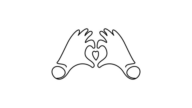 Two hands forming a heart shape with fingers
