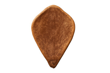 Naklejka premium Brown plant seed with teardrop shape presenting organic agriculture concept on transparent background