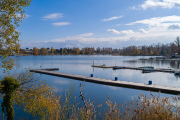 Lake Pier in Autumn
