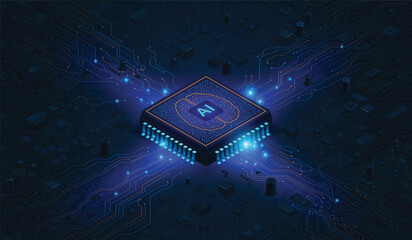 AI Processor: Digital Brain Core and High-Speed Data Network